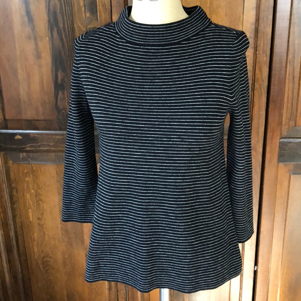 LOFT Retro mock neck knit pullover